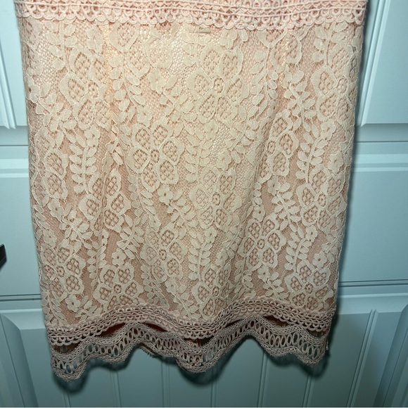 Lulus Blush Pink My Sweetheart Lace Mini Dress Size Small - Picture 6 of 12